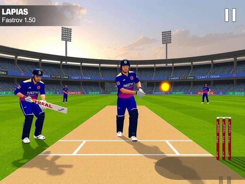 Intense cricket action in India VR Cricket Titan India VR Cricket Titan Gameplay Screenshot